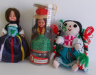 Vntg 3 Small Foreign Country Souvenir Dolls 5-6" tall,W.Germany,Switzerland,Mexi — photo 3