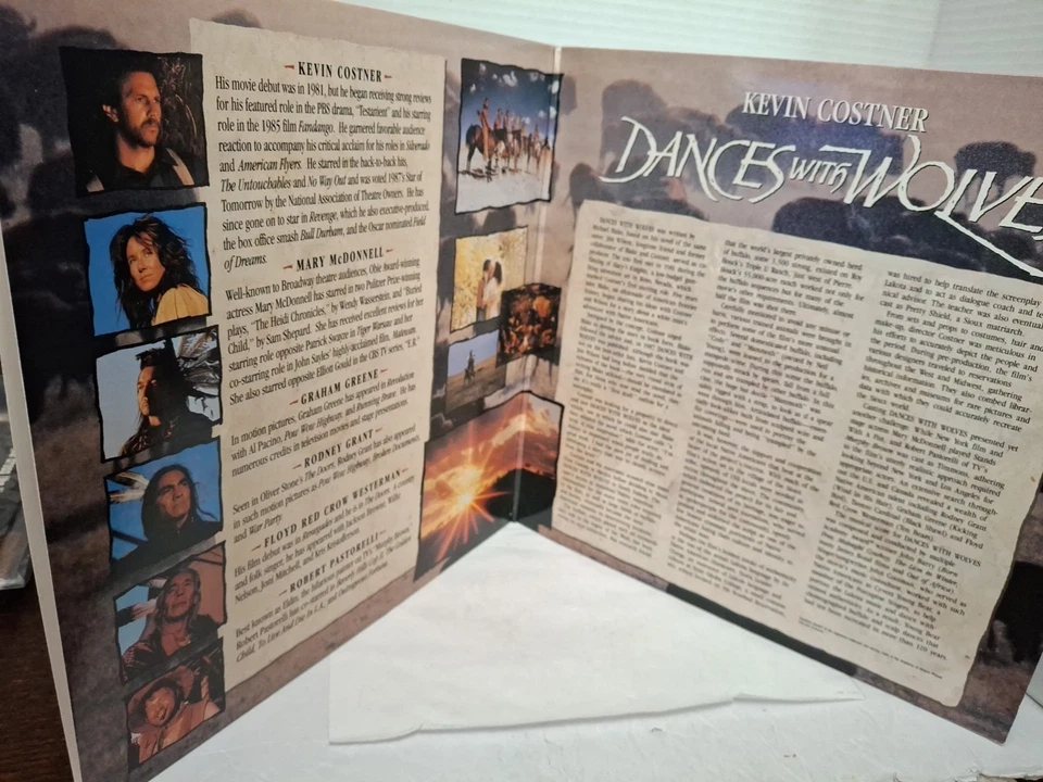 Dances With Wolves (1990 LASERDISC)Kevin Costner,gr - Image 2 of 3