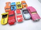 VINTAGE CORGI TOYS WHIZZWHEELS LOT x9 1970s: JAGUAR BENTLEY PORSCHE DATSUN ETC