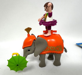 PLAYMOBIL Circus Mixed Lot Elephants, Acrobat, Seals, Horse,Parts from Set #4235