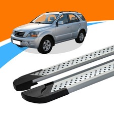 Trittbretter passend für Kia Sorento ab Baujahr 08/2002-11/2009 VISO Silber mit 