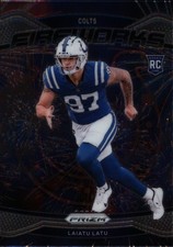 2024 Panini Prizm #17 Laiatu Latu Fireworks Indianapolis Colts