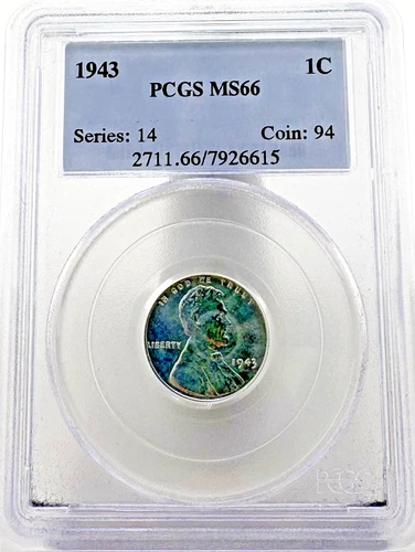 1943 Steel Cent MS66 PCGS