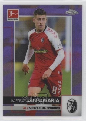 2020 Chrome Bundesliga Purple Refractor 99/299 Baptiste Santamaria Rookie RC yf0
