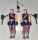 Vintage 1985 GI JOE  Xamot & Tomax Figures Crimson Guard 100% Complete NEAR MINT
