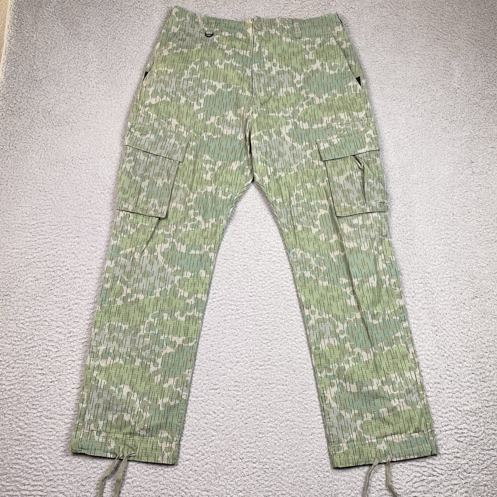 Men's Size 32 Green Stretch Cotton Military Skateboard