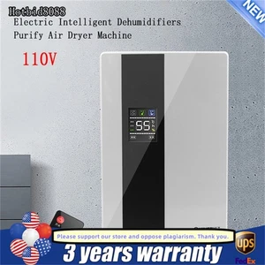2.2L Dehumidifier for Basement Bedroom Intelligent Dehumidifier with Drain Hose