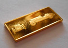 1935 Aston Martin Ulster Beau Car 24k Gold on Sterling Silver 2g Bar 7/8" Ingot — photo 10