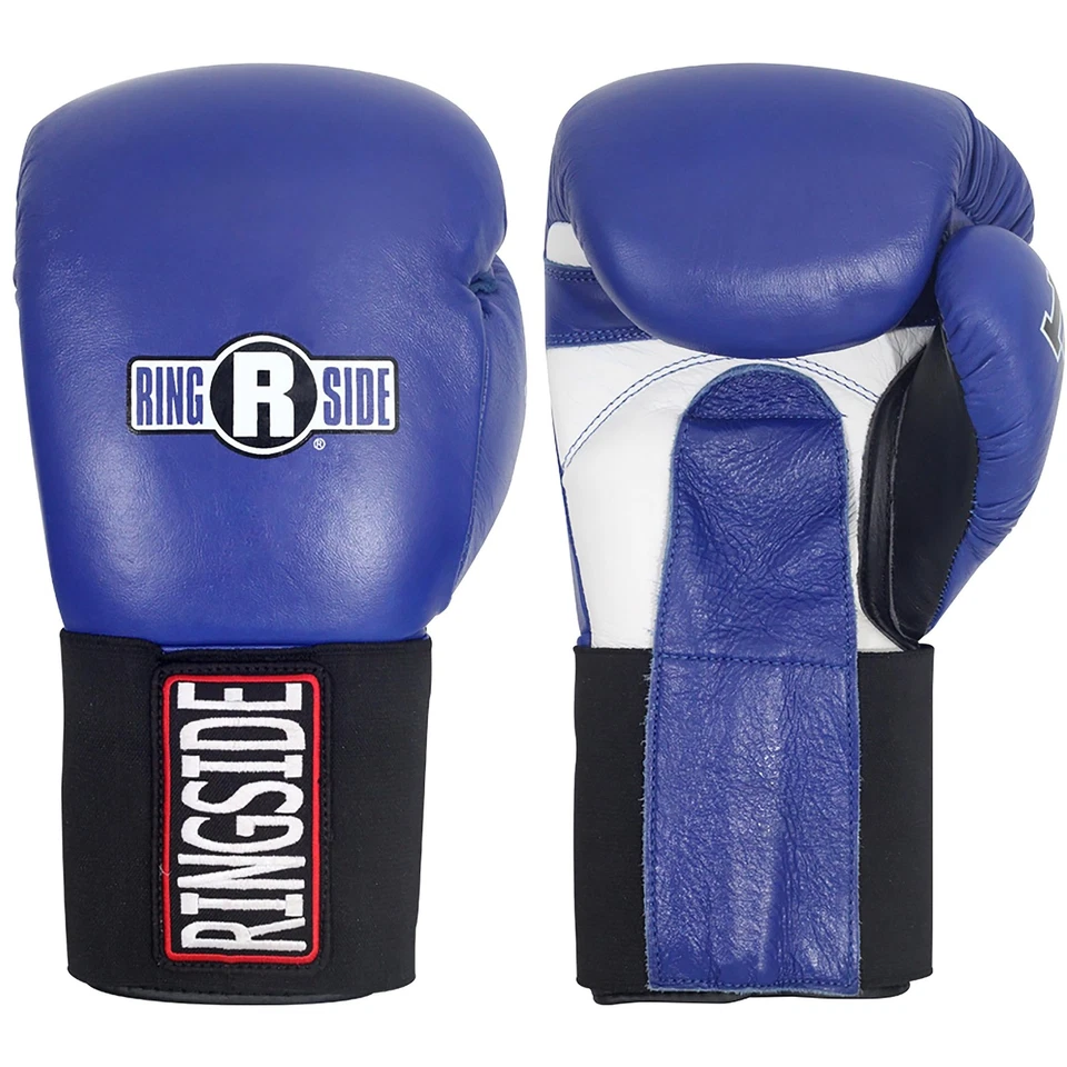 Guantes de entrenamiento de boxeo con gancho y bucle Ringside IMF Tech 16 onzas azules Foto 2 de 4