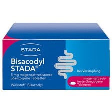 Bisacodyl STADA 5mg 100 St Verstopfung Abführmittel Laxans magensaftresistent