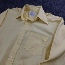 vtg 60s PENNEYS TOWNCRAFT shirt dagger collar selvedge no iron penn-prest mens l