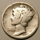 1921 D Mercury Dime 90% Silver AG-G   "Actual Coin Pictured - Not Cleaned"