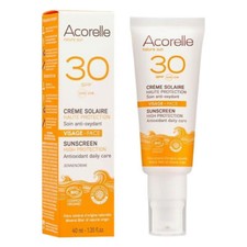 Acorelle Crème solaire bio - Visage SPF 30 - 40ml