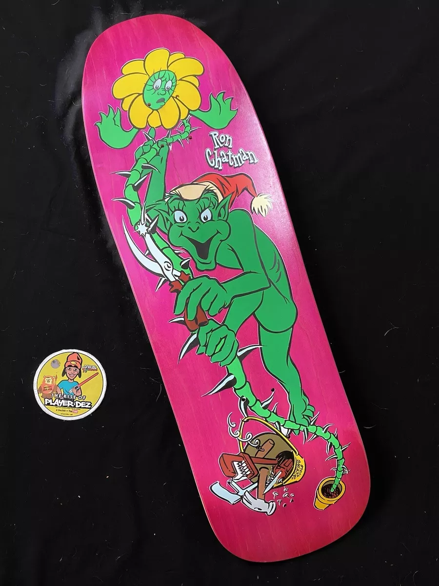 RARE World Industries PrimeWood Ron Chatman Gremlin Shaped Pink Skateboard  Deck
