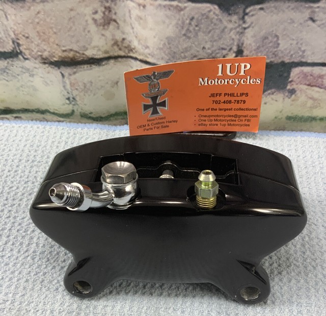 Harley Davidson Brake Caliper 4 Piston Rear AIH Outlaw Black Nice [C43