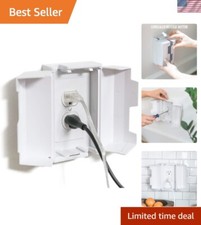 2 Pack Outlet Cover Boxes for Babyproofing - Fits Duplex  Standard Outlets