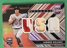 2018 Panini Elite Extra Edition USA Materials Purple /25 Jarred Kelenic #USAM-JK