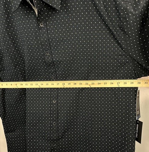 KENNETH COLE Men's Shirt 4X Peached Poplin Blue Button Down NWT Regular Fit - Picture 10 of 12