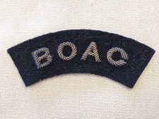Scare Bullion BOAC Shoulder Patch/Flash(British Overseas Airways Corp)