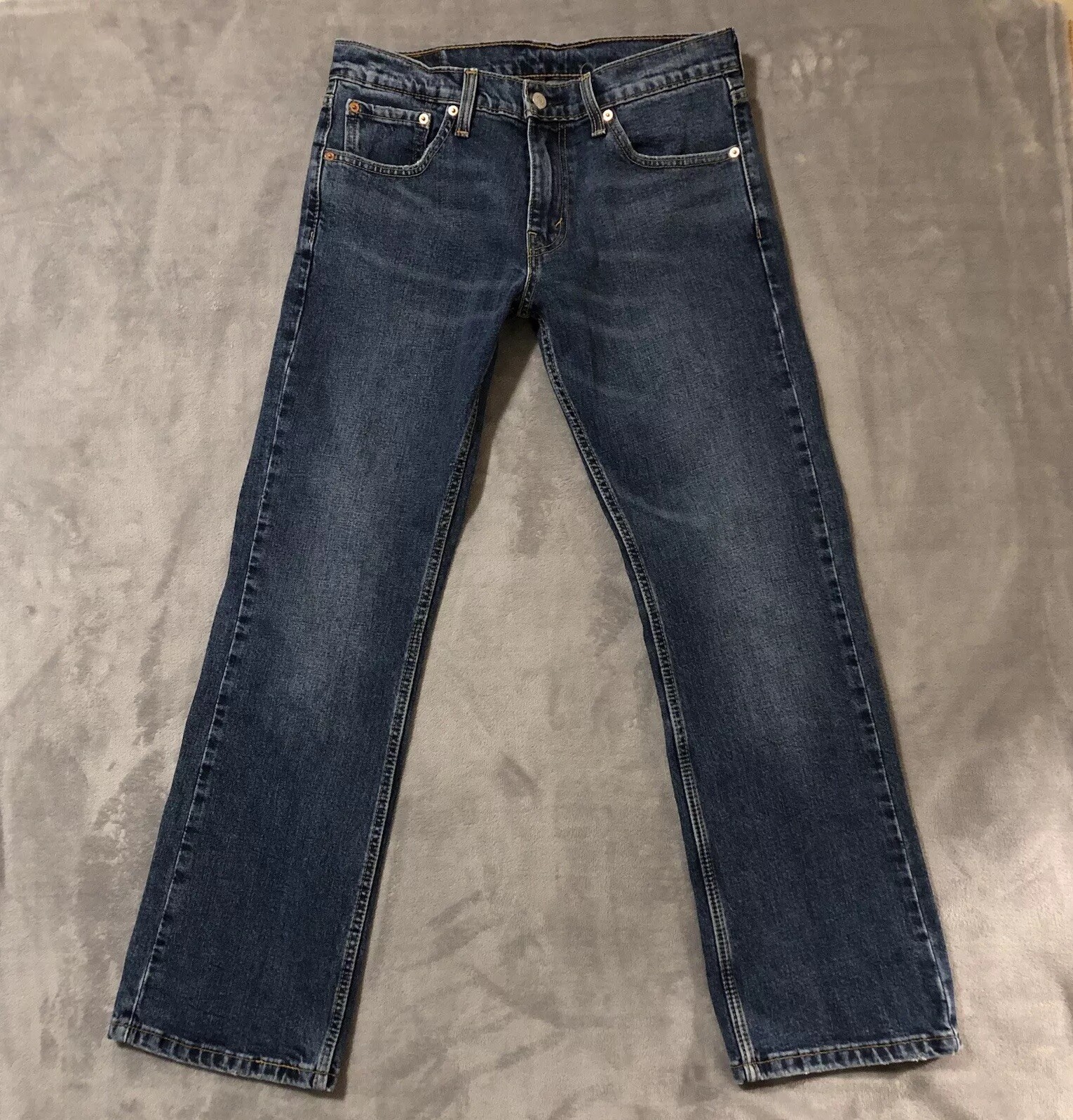 Levis 527 Jeans Mens 31x30 Slim Boot Cut Low Rise Blue Denim Measure 32x29.5