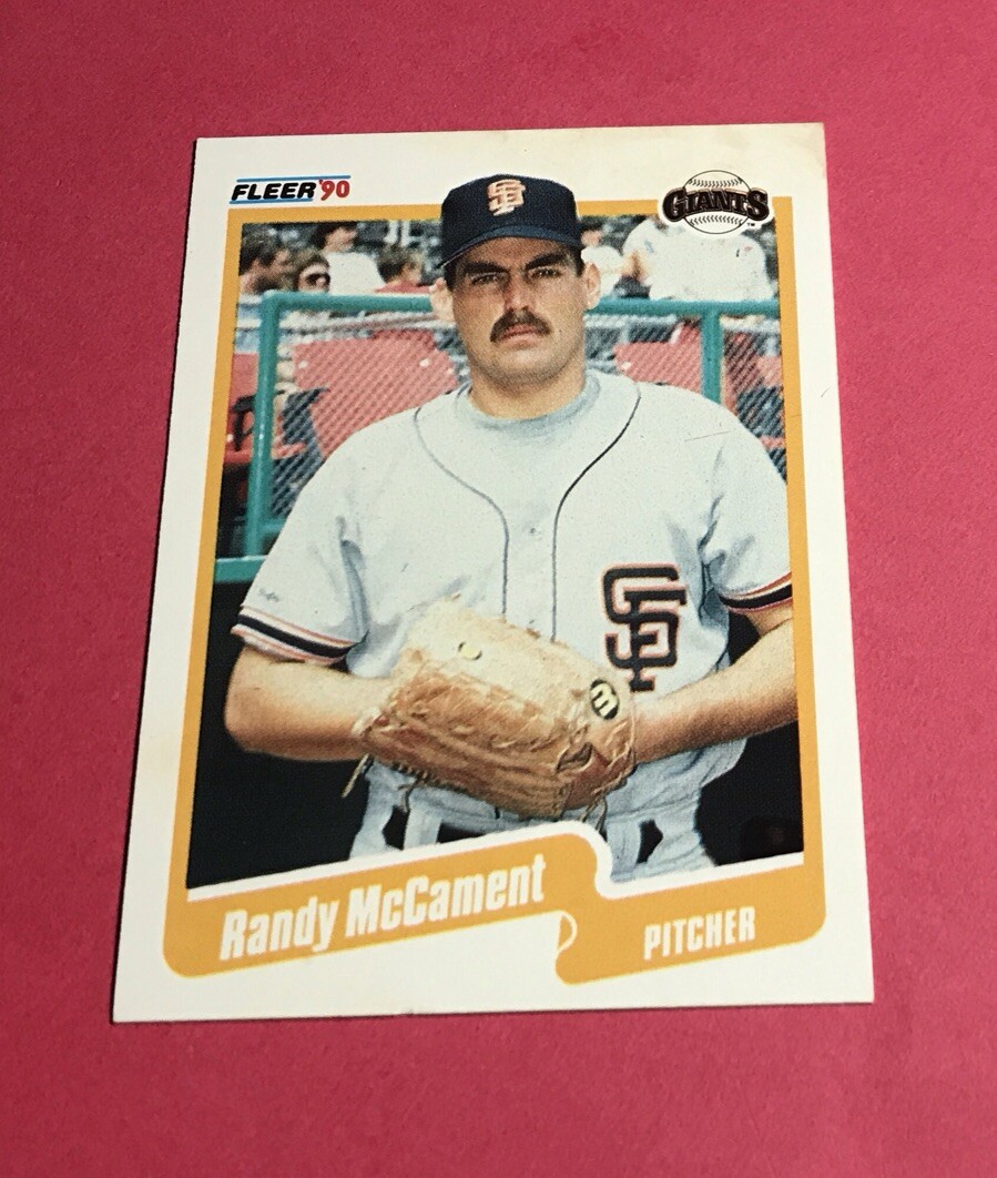 Randy McCament Rookie 1990 Fleer Baseball #84 Giants