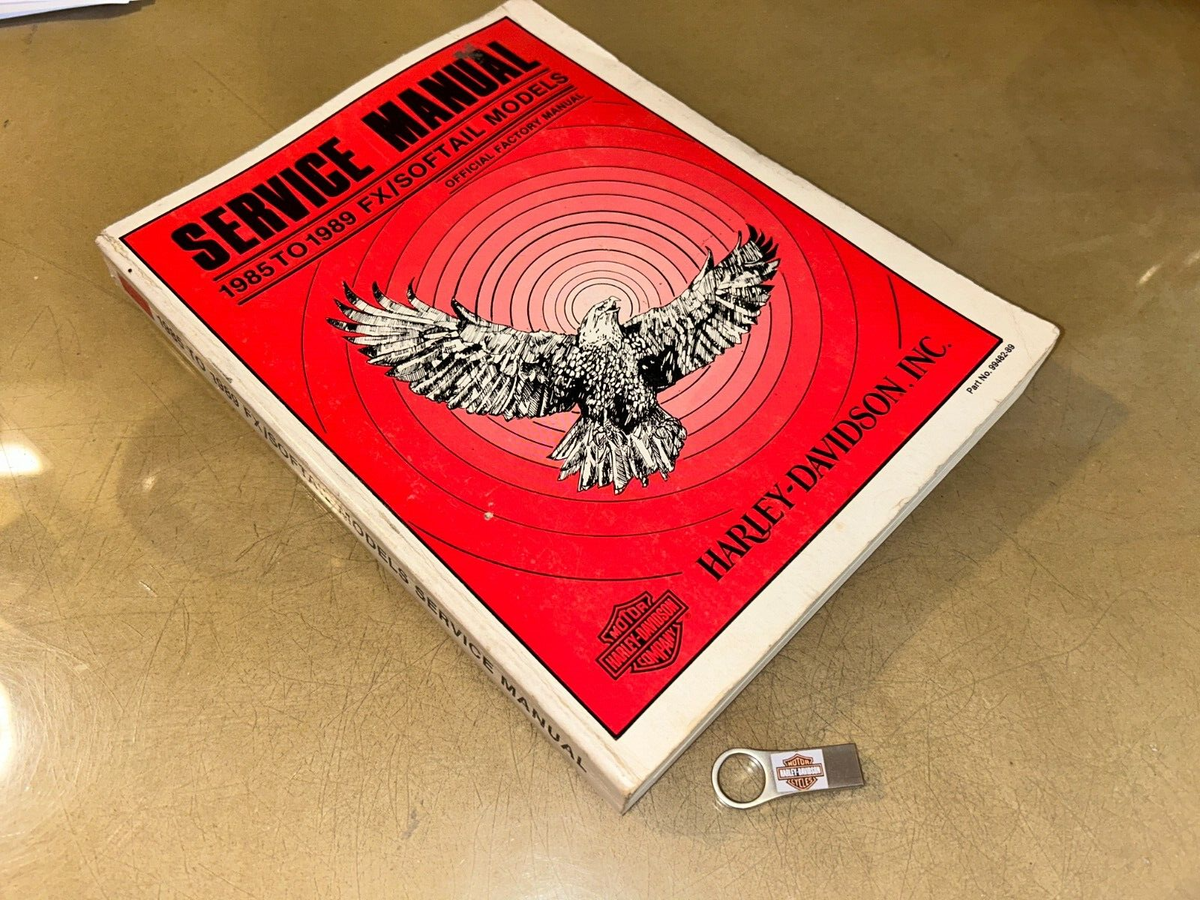 VINTAGE HARLEY MAINTENANCE BOOK ハーレー 1985 1986 1987 1988 1989 Harley-Davidson FX_Softail Service Manual