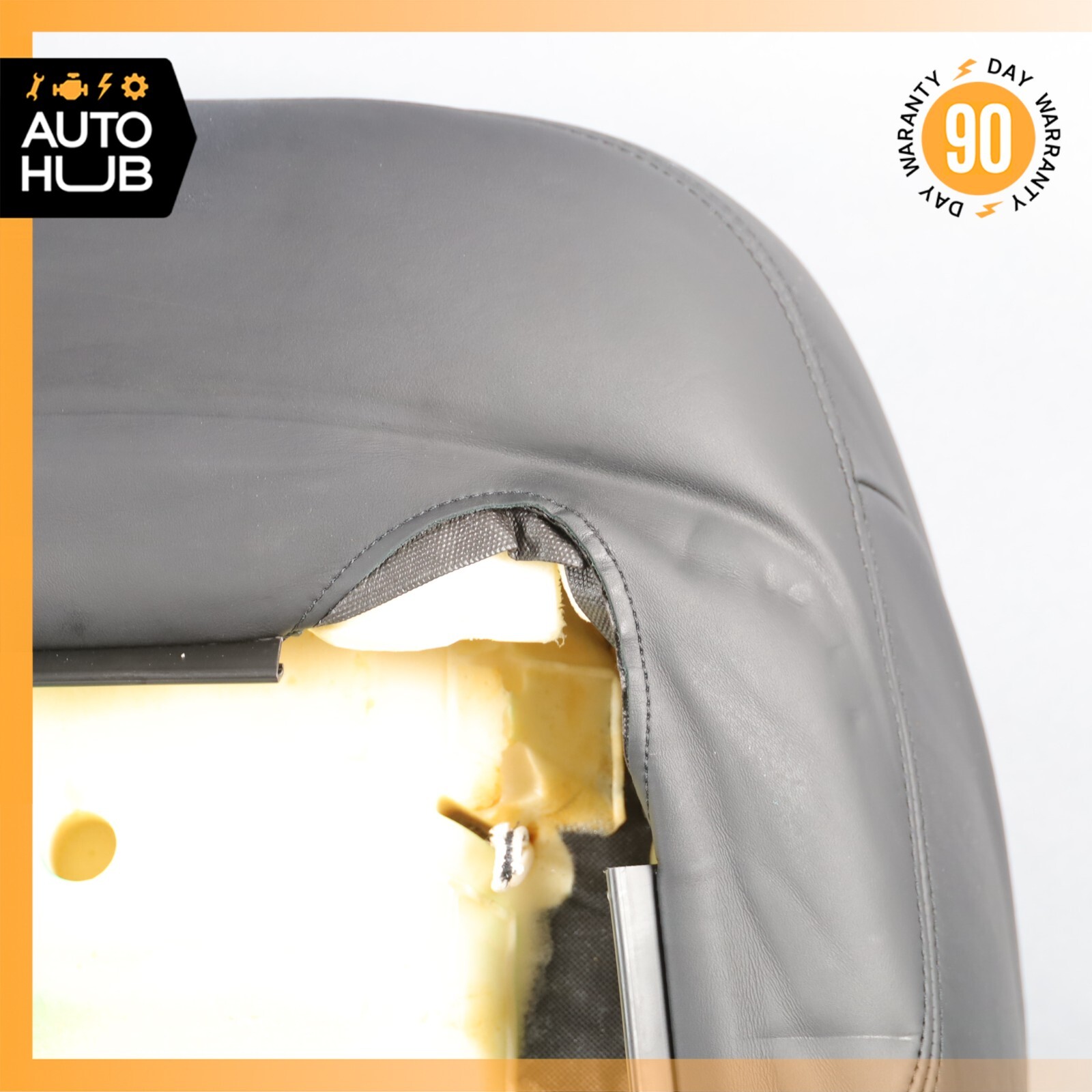 14-17 Maserati Ghibli M157 Front Left Top Upper Seat Cushion Black OEM 75k