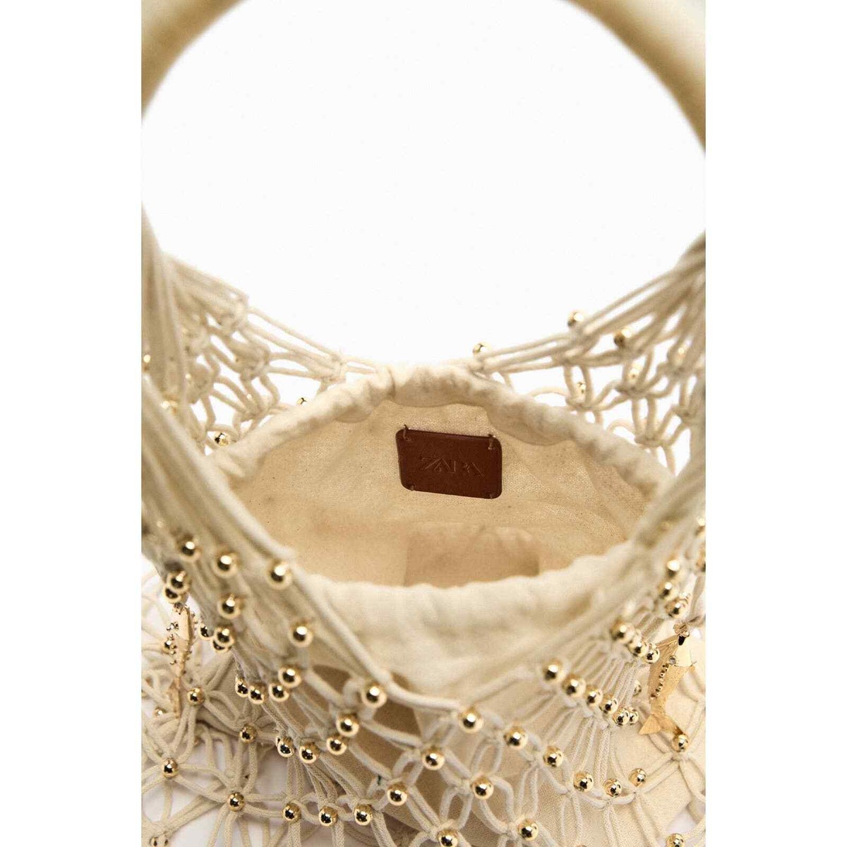 ZARA Beaded Mesh tote bag 6273/110 | eBay