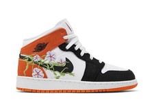 Air Jordan Air Jordan 1 Mid GS 'Floral' DQ8390-100 Kids Shoes
