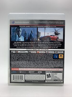 Grand Theft Auto V - GTA 5 - With Map & Manual - Playstation 3