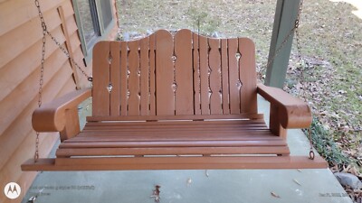 4' Cypress Rollback Porch Swing
