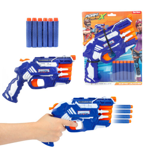 Toi-Toys Foam Strikex Gun 4 Shot With 5 Foam Arrows Toy Gun - Picture 1 of 6