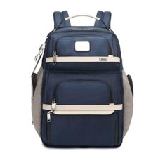 Tumi Alpha 3 Brief Pack Backpack Navy white Shoulder Bag Business Nylon Outlet