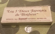 les 5 dieux japonias du bonheur 5 japanese gods of happyness  new old stock 