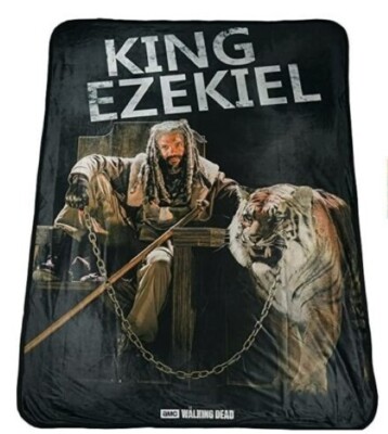 Rabbit Tanaka The Walking Dead King Ezekiel Soft Fleece Throw Blanket 46'' x 60''