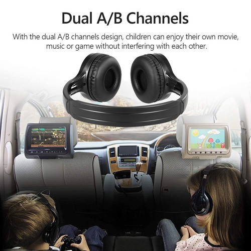Auriculares estéreo para automóvil inalámbricos infrarrojos IR para reproductor de DVD - Imagen 4 de 11