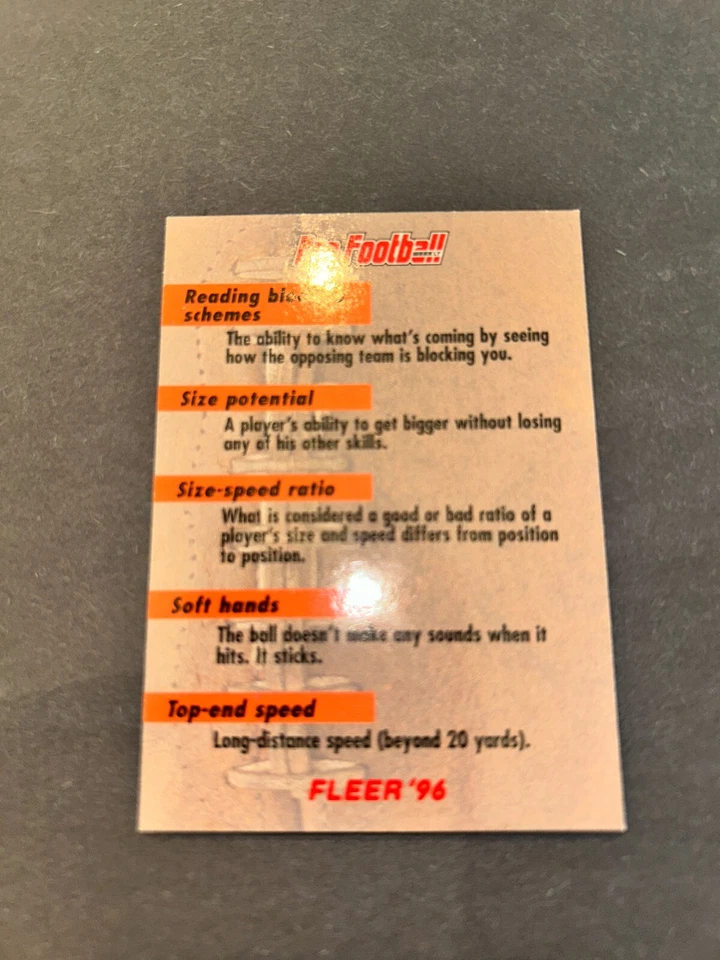 1996 FLEER FOOTBALL CARDS YOU CHOOSE NFL FREE SHIPPING - Image 2 of 2