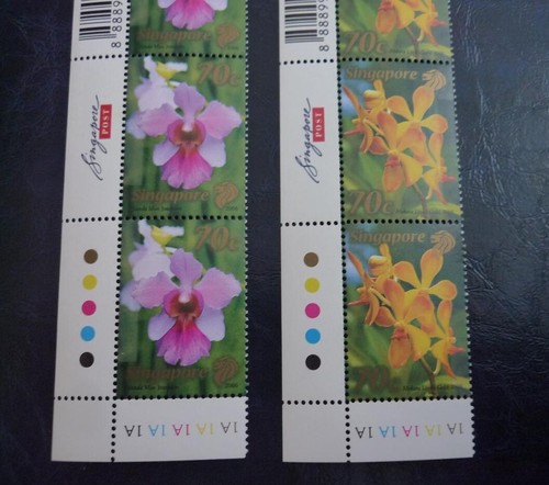 Singapore 2006 Orchid Vanda Joaquim, Mokara Lion's Gold 70c x 10 Stamps MNH - Picture 2 of 3