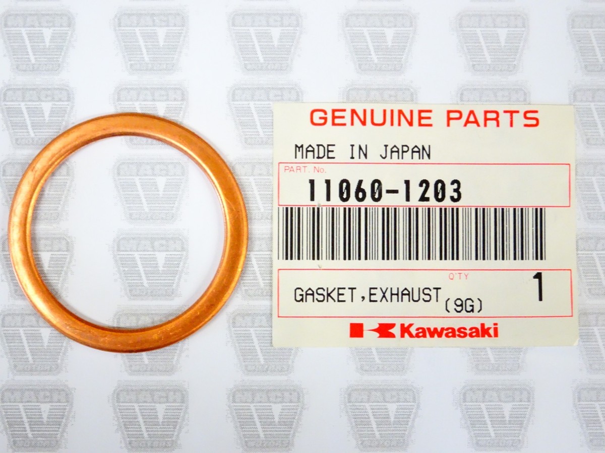 Kawasaki NOS NEW 11060-1203 Exhaust Pipe Gasket BR KE KL KLX ZX