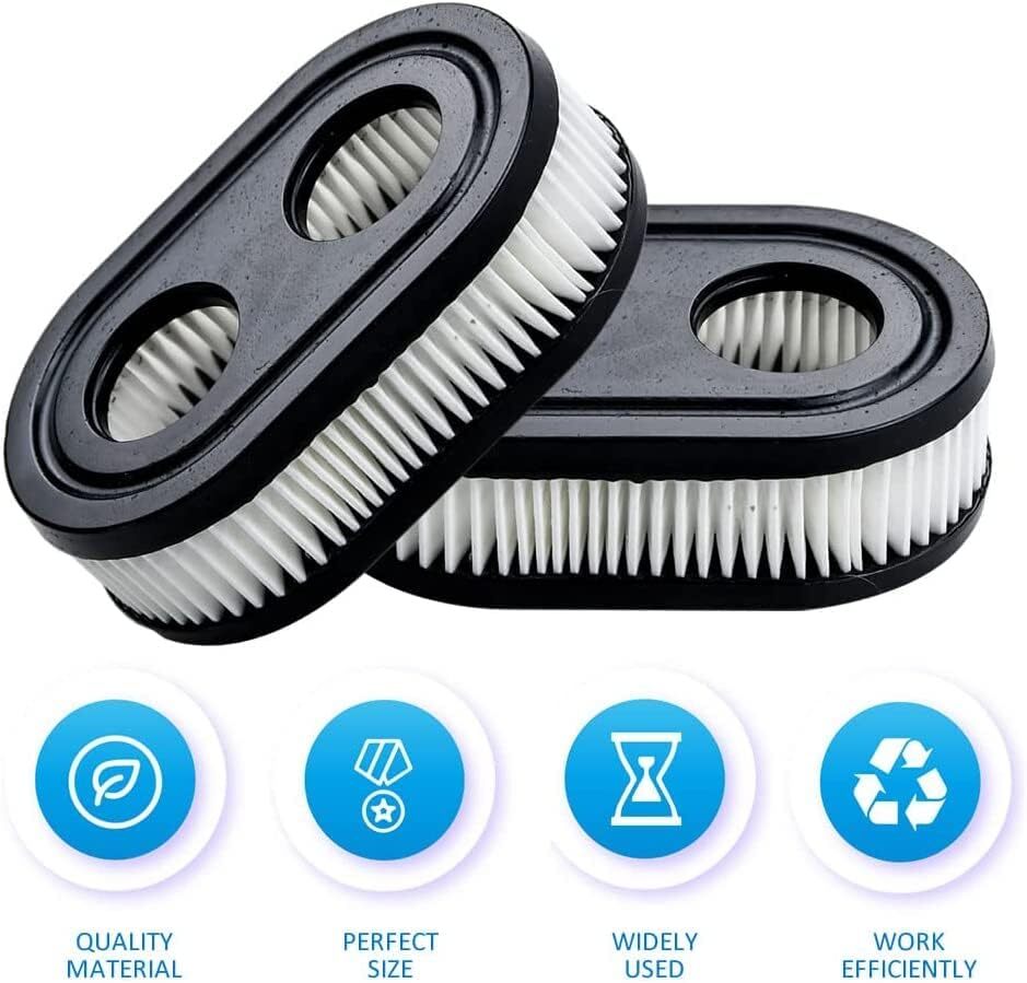 2pcs Air Filter Replacement Kit for Briggs & Stratton 798452 593260 5432 5432K Lawn Mower Engine
