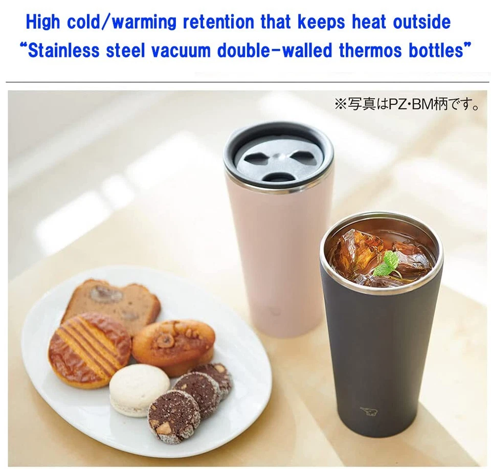 Vaso de acero inoxidable con tapa ZOJIRUSHI mantener caliente/frío 0,45 L de Japón Foto 4 de 4