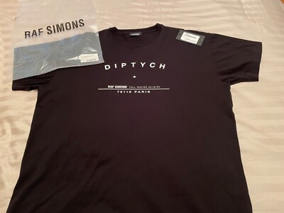 RAF SIMONS black diptych tour medium tee shirt not rick owens