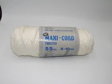New Maxi-Cord Twisted - 55 yards - 8-10 mm -  Cream color Macrame Rop Cord