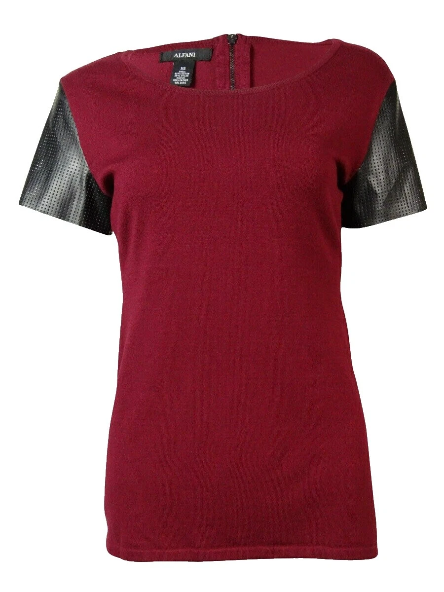 Alfani Faux Leather Tops for Women