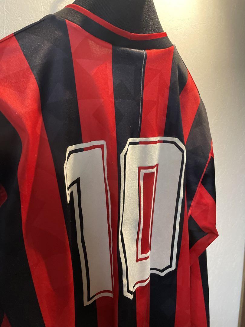 93/94 LOTTO ACミラン ホーム 長袖ユニフォーム HLS XXL AC Milan 1993 94 2XL Home Lotto Maglia Shirt Jersey Calcio