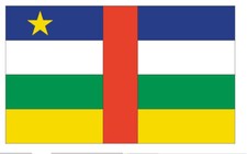 Central Africa Flag Rep Sticker Decal F90