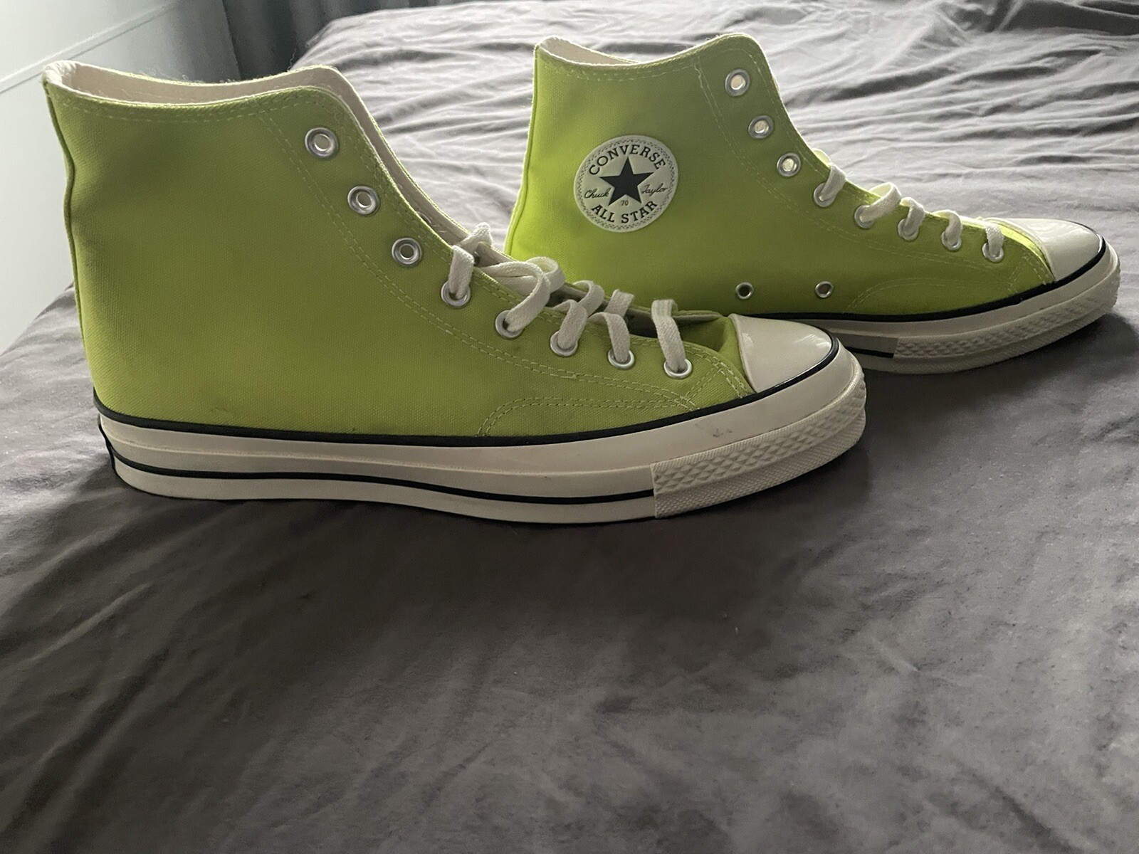mens green converse high top size 11 