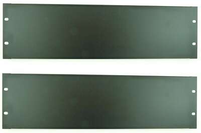 2 x Rackpanel 3 HE U Rackblende Frontplatte Rack Panel Blende 19'' Blindplatte