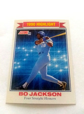 1991 Score Baseball Bo Jackson 4 Straight Homers #420 Set Break NM-MT