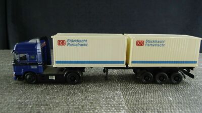 Schuco MAN F2000 DB Stückfracht Sattelzug Container LKW 1:87 H0 Sch122